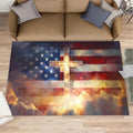 3x4 American Flag Rugs for Entryway by Unknown