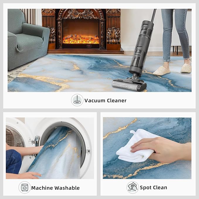 6x8 Abstract Marble Classroom Rugs - Image 7