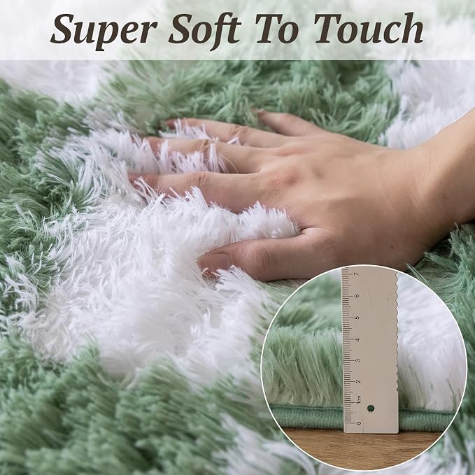 8x10 Area Rugs for Living Room Bedroom, Soft Fluffy Shaggy Bedside Rug - Image 7