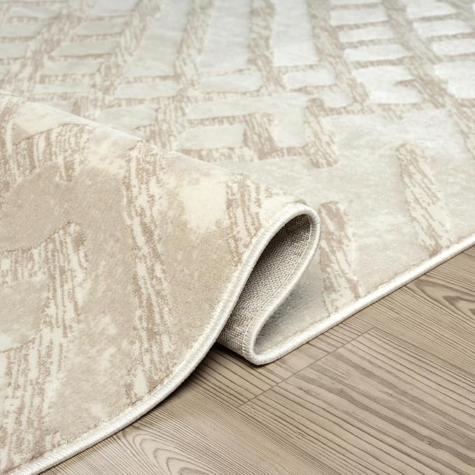 Abani Terra Cream Area Rug for Living Room, Bedroom - Image 7