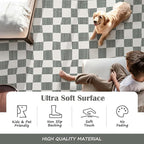 jinchan 2x3 Kids Area Rug Washable Indoor Entryway Doormat Modern Checkered - Image 6