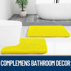 OLANLY Bathroom Rugs 30x20, Extra Soft Absorbent Chenille Bath Rugs, Rubber - Image 7