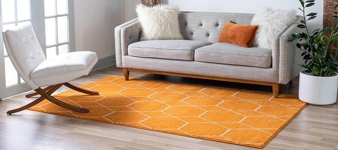 Unique Loom Trellis Frieze Collection Area Rug - Image 2