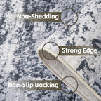 Area Rug 8x10 Washable Rug Grey - Image 4