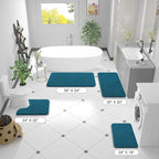 OLANLY Bathroom Rugs 47x17, Extra Soft Absorbent Chenille Bath Rugs, Rubber - Image 8