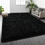 Large Shag Area Rugs 8 x 10, Tie-Dyed Plush Fuzzy Rugs by Deerhoo