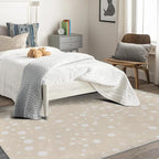 Beige Rug, 5x7 Rug, Bubble Print Rugs - Image 3