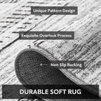10x14 Area Rugs for Living Room Machine Washable Rug Distressed Indoor Carpet - Image 4