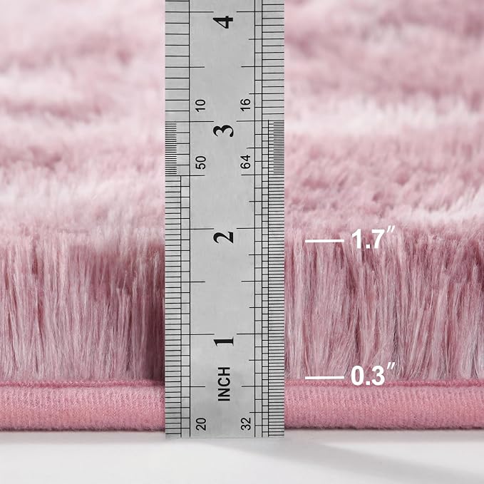 Large Shag Area Rugs 6 x 9, Tie-Dyed Plush Fuzzy Rugs - Image 2