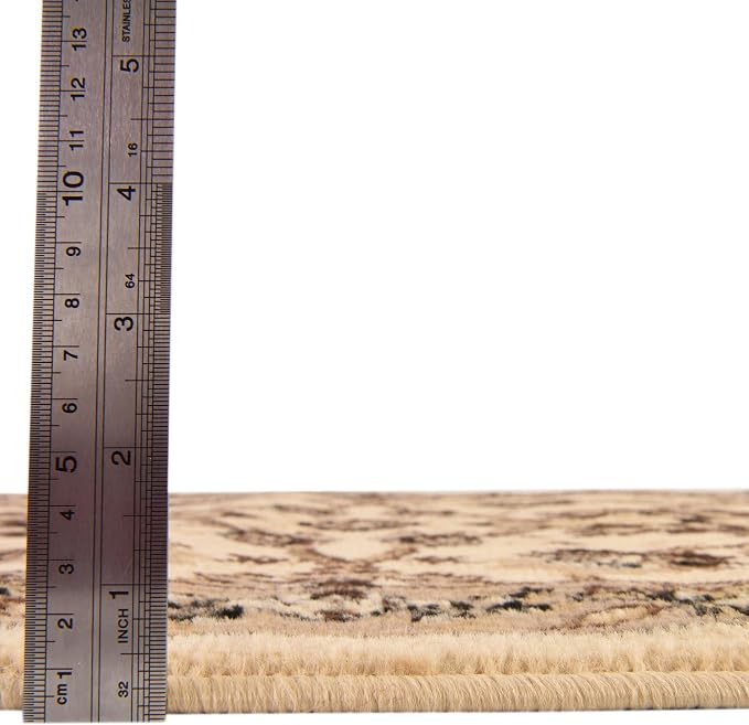 Rugs.com Yasmin Collection Rug – 10' x 13' Ivory Medium Rug Perfect - Image 2