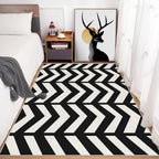 2x3 Black and White Chevron Throw Rugs - Image 4