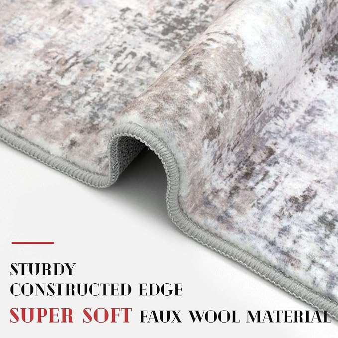Abstract Runner Rug 2x6 Washable Runners - Image 4