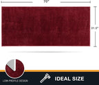 PURRUGS Dirt Trapping Door Mat 31.5" x 70", Non-Slip Machine Washable Entry Rug - Image 2
