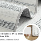 jinchan Moroccan Boho 3x5 Area Rugs - Image 4