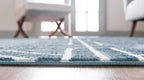 Rugs.com Lattice Trellis Collection Rug – 9' x 12' Blue Low-Pile Rug Perfect - Image 6
