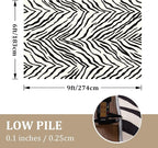 YIHOUSE Tiger Washable Area Rugs 6'x9', Ultra Thin Animal Stripe Print Rug - Image 2