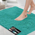 GORILLA GRIP Bath Rug Mat 44x26, Soft Absorbent Chenille, Quick Dry Microfiber by GorillaGrip