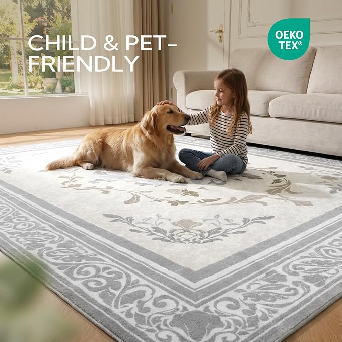 SOULFUL Medium Pile 4x6 Rugs for Living Room - Image 4