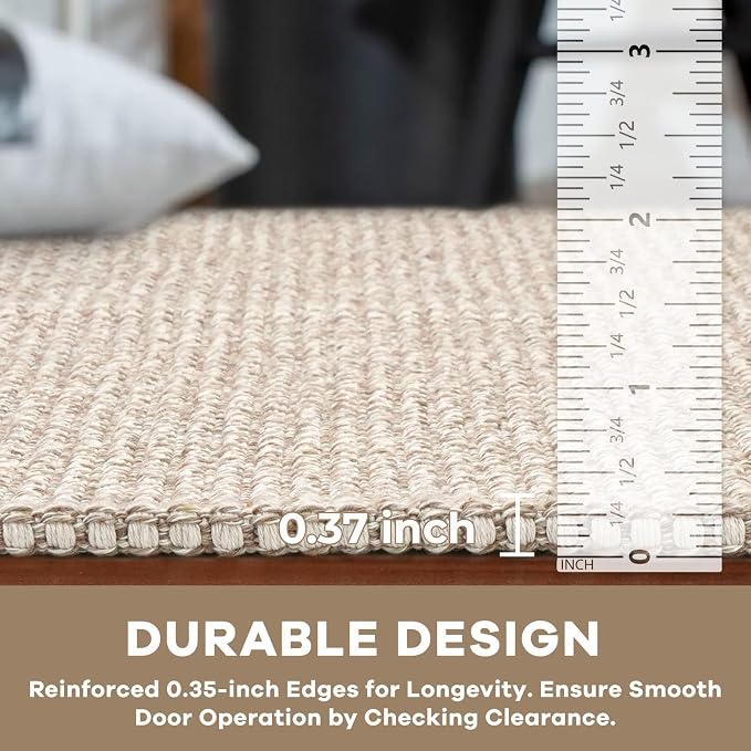 KOZYFLY Rugs for Entryway 3x5 ft Washable Area Rug Non Slip Rubber Backed Entry - Image 4