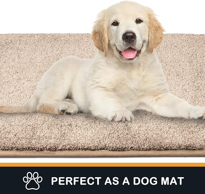 PURRUGS Dirt Trapping Door Mat 24" x 35.5", Non-Slip Machine Washable Entry Rug - Image 6