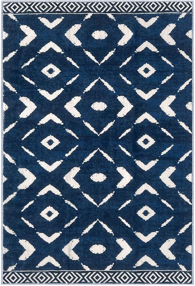 KILOCOCO Living Room Rug 5x7 Area Rug Printed Boho Washable Bedroom Rugs Non - Image 9