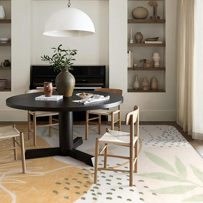 Lahome Boho Washable Rug 6x9 Living Room Carpet Non-Slip Ultra-Thin Large Rug - Image 5