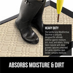 GORILLA GRIP 100% Waterproof All-Season WeatherMax Doormat 35x23, US Designed - Image 4
