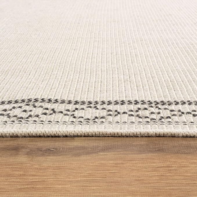 Easy Jute Rugs 10x14 Frame Bone Color Living Room Indoor Outdoor Area Rug - Image 5