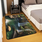 Waterfall Large Area Rug 5x7 Lake Cascade Scenery Living Room Rug | Chic Nature - Image 3