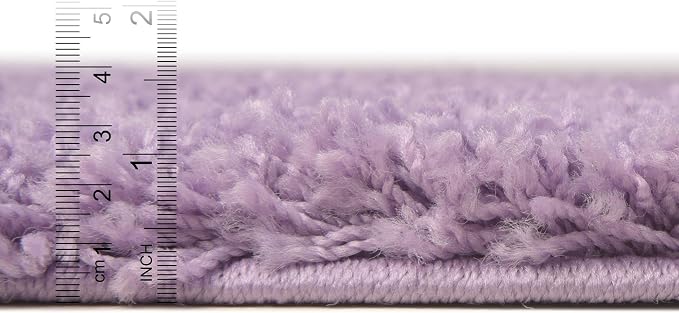 Unique Loom Solid Shag Collection Area Rug - Image 2