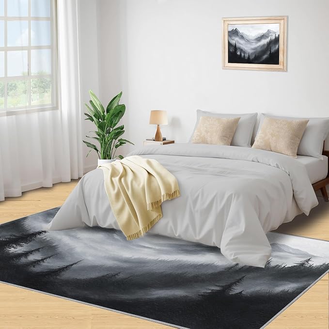 Misty Forest Rugs for Bedroom - Image 4