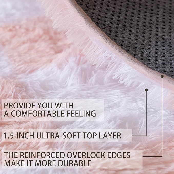 5x7 Area Rugs for Living Room Bedroom, Soft Fluffy Shaggy Bedside Rug, Indoor - Image 7