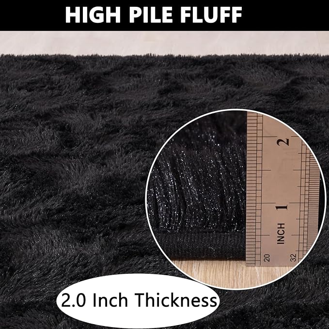 Beglad Fluffy Area Rugs 3 x 5 Feet, Modern Minimalist Style Shag Rugs, Non-Slip - Image 8