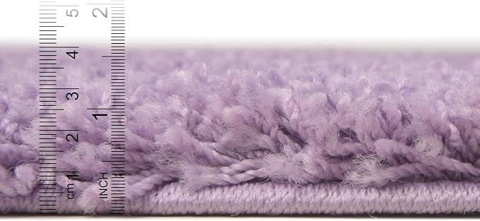 Unique Loom Solid Shag Collection Area Rug - Image 2