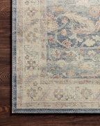 Loloi Hathaway Collection HTH-02 Denim/Multi 2'-6" x 7'-6", .25" Thick Runner - Image 9