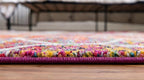 Rugs.com Lattice Frieze Collection Rug – 5' Round Multi Medium Rug Perfect - Image 4