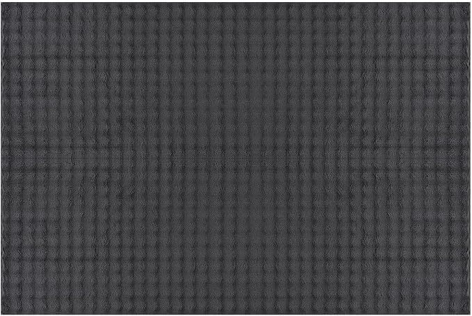 CAMILSON Modern Dark Gray Non Slip Door Mat Rug 2x3 Ultra Soft High Pile - Image 2