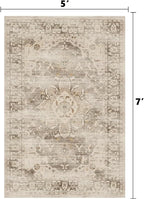 Washable Area Rugs for Living Room 5’x7’ Non Slip Low Pile Area Rugs for - Image 2