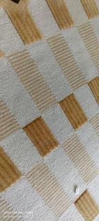 Woven Area 8x10 ft – Soft Textured Checkered Pattern - Image 2