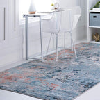 Rugs.com Leipzig Collection Area Rug – 8X11 Multi Low-Pile Rug Perfect by Rugscom