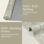 6x9 Washable Rug Vintage Fade Resistant Boho Distressed Non-Slip Indoor Large - Image 8