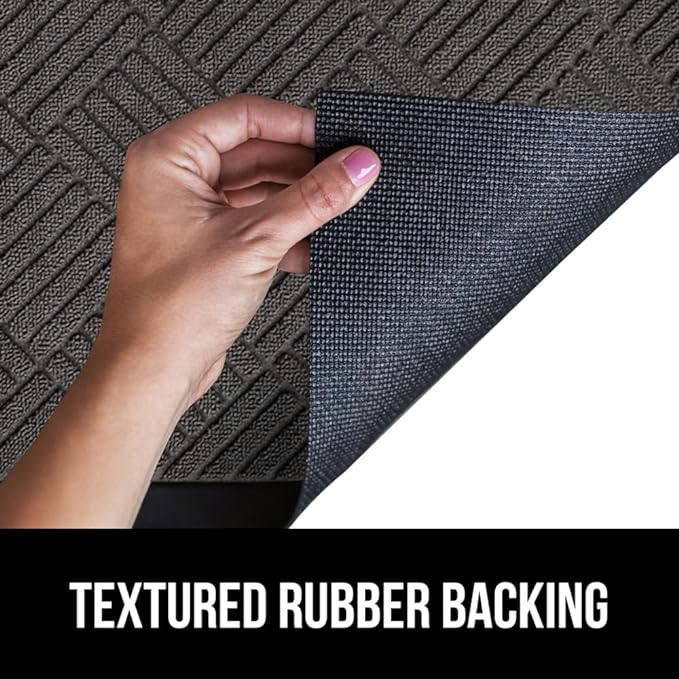 GORILLA GRIP 100% Waterproof All-Season WeatherMax Doormat, US Designed Natural - Image 5
