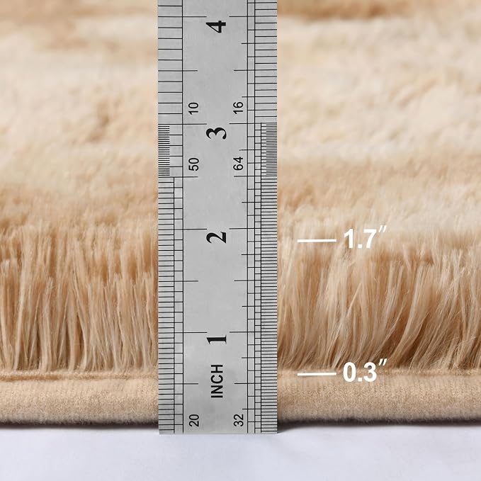 Large Shag Area Rugs 8 x 10, Tie-Dyed Plush Fuzzy Rugs - Image 2