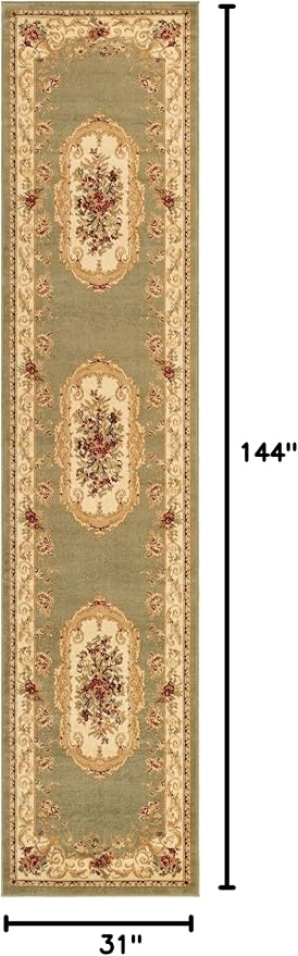 Unique Loom Versailles Collection Traditional Classic Floral Motif Area Rug - Image 2