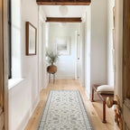 EVERGRACE Hallyway Area Runner Rugs 2x6, Boho Floral Faux Wool Indoor Outdoor by EverGrace