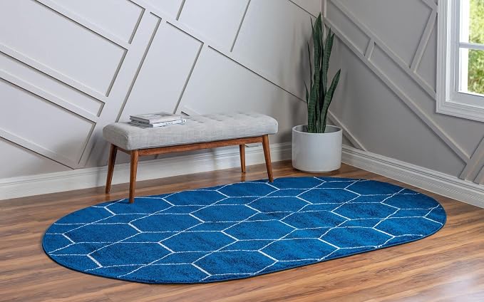 Unique Loom Trellis Frieze Collection Area Rug - Image 3