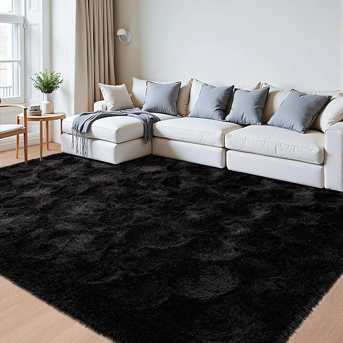 Beglad Fluffy Large Area Rugs 9x12 Feet, Modern Minimalist Style Shag Fuzzy Rugs - Image 3