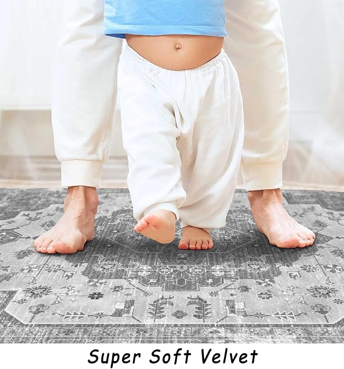 vivorug Runner Rug 2'x8' Vintage Washable Non-Slip Runners - Image 5