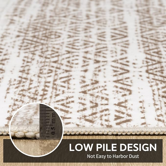 10x14 Area Rugs for Living Room Machine Washable Rug Distressed Indoor Carpet - Image 5