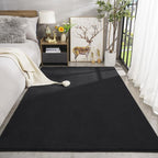 Amearea Large Modern Area Rugs for Bedroom Living Room, 8x10 Feet Black - Image 2